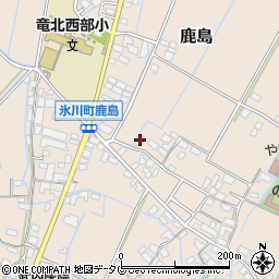 熊本県八代郡氷川町鹿島723-2周辺の地図