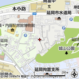 宮崎県延岡市本小路216周辺の地図