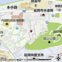 宮崎県延岡市本小路216-10周辺の地図