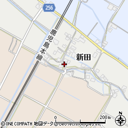 熊本県八代郡氷川町新田284-1周辺の地図