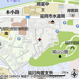 宮崎県延岡市本小路205-19周辺の地図