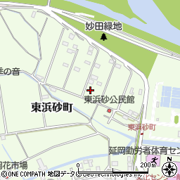 宮崎県延岡市東浜砂町周辺の地図