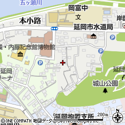 宮崎県延岡市本小路234周辺の地図