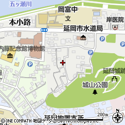 宮崎県延岡市本小路205-20周辺の地図