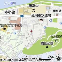 宮崎県延岡市本小路205-21周辺の地図