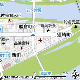 延岡警察署城山中央交番周辺の地図