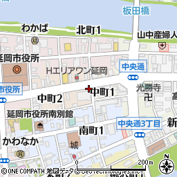 〒882-0823 宮崎県延岡市中町の地図