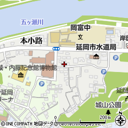 宮崎県延岡市本小路65周辺の地図