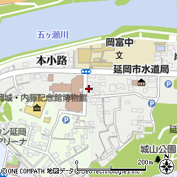 宮崎県延岡市本小路63周辺の地図