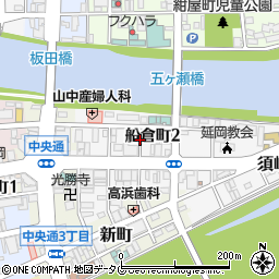 宮崎県延岡市船倉町周辺の地図