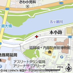 宮崎県延岡市本小路19周辺の地図