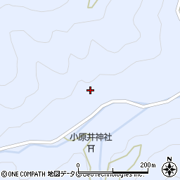 宮崎県東臼杵郡諸塚村七ツ山小原井周辺の地図
