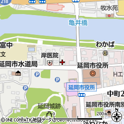 宮崎県延岡市本小路96-1周辺の地図