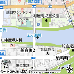 五ケ瀬橋周辺の地図