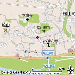 宮崎県延岡市松山町周辺の地図