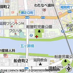 宮崎県延岡市紺屋町周辺の地図