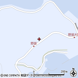 野釜簡易郵便局周辺の地図