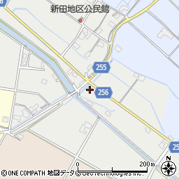 熊本県八代郡氷川町新田376-1周辺の地図