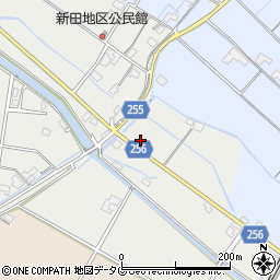 熊本県八代郡氷川町新田周辺の地図