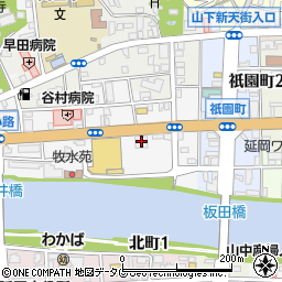 宮崎銀行祇園町支店周辺の地図