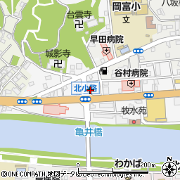 宮崎県延岡市北小路周辺の地図