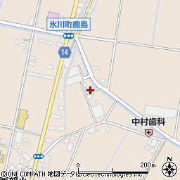 熊本県八代郡氷川町鹿島1385-4周辺の地図