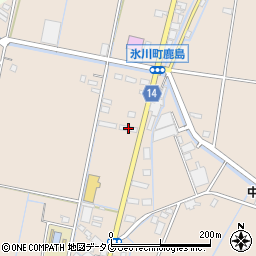 熊本県八代郡氷川町鹿島1609-1周辺の地図