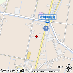 熊本県八代郡氷川町鹿島1609周辺の地図