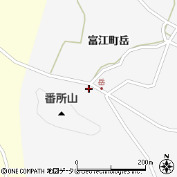 五島市役所　富江支所水道現場事務所東部浄水場周辺の地図