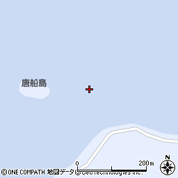 唐船島周辺の地図