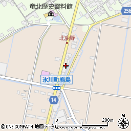 熊本県八代郡氷川町鹿島1533-2周辺の地図