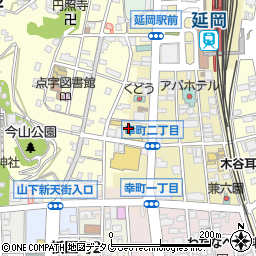 岡富コミュニティセンター周辺の地図