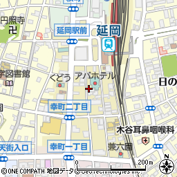 宮崎県延岡市幸町周辺の地図