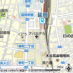 アパホテル宮崎延岡駅前周辺の地図