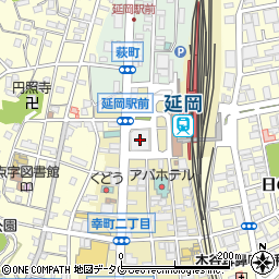 延岡駅西口街区ビル周辺の地図
