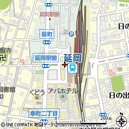 延岡駅前バスセンター周辺の地図