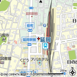 延岡観光案内所周辺の地図