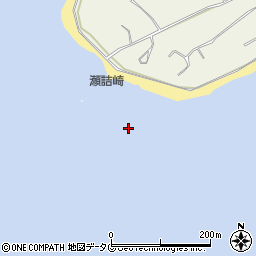 瀬詰崎周辺の地図