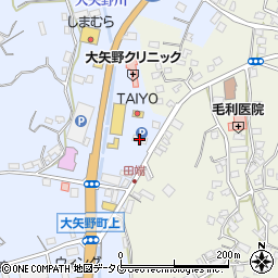 肥後銀行大矢野支店周辺の地図