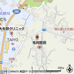 大矢野郵便局周辺の地図