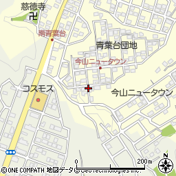 青葉台団地周辺の地図