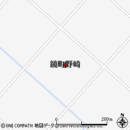 熊本県八代市鏡町野崎周辺の地図