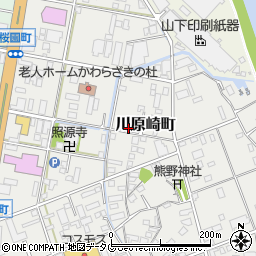 宮崎県延岡市川原崎町周辺の地図