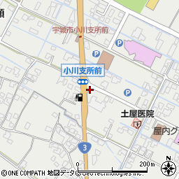 熊本宇城農業協同組合　福祉サービス事業所小川出張所周辺の地図