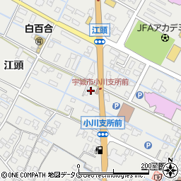 熊本県宇城市小川町周辺の地図