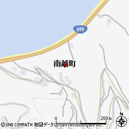 長崎県長崎市南越町周辺の地図