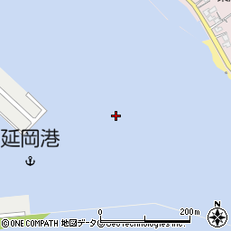 延岡港周辺の地図