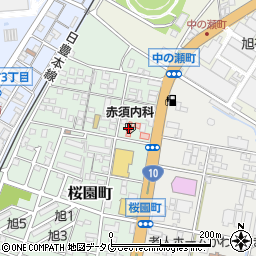 赤須内科周辺の地図
