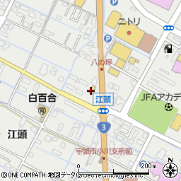 セブンイレブン小川江頭店周辺の地図