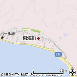 宮崎県延岡市東海町57-8周辺の地図